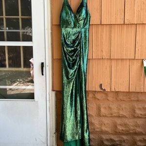 Portia and scarlett green sequin dress